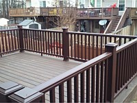 <b>Trex Transcend Spiced Rum Deck Boards with Trex Spiced Rum Composite Railing in Glen Burnie MD</b>